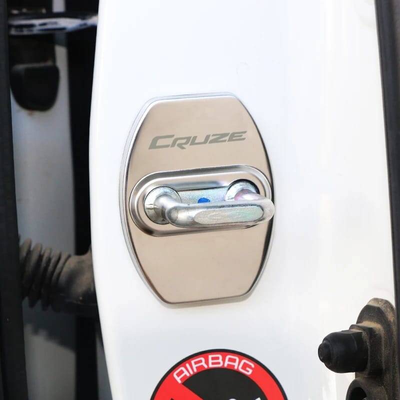 Cruze Kapı Kilit Koruma Kapağı 4 Prc Siyah - 2