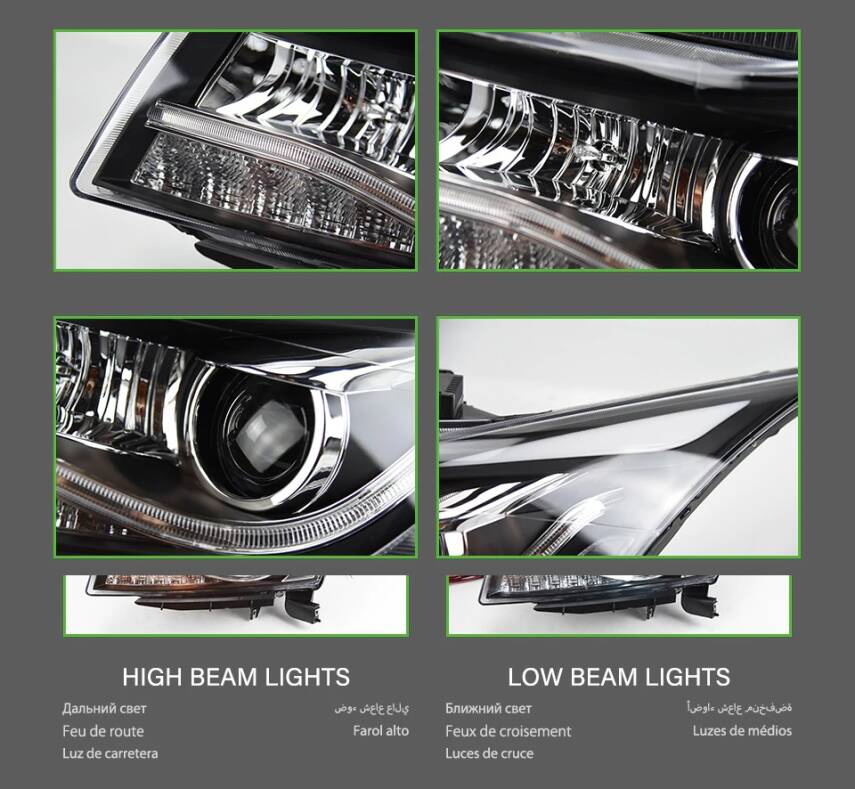 Cruze Kaşlı Bi Xenon Far Seti Sağ Sol - 6