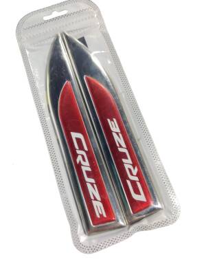 Cruze Metal Çamurluk Krom Vent Özel Ürün Takım 2 Li Kırmızı - İTHAL