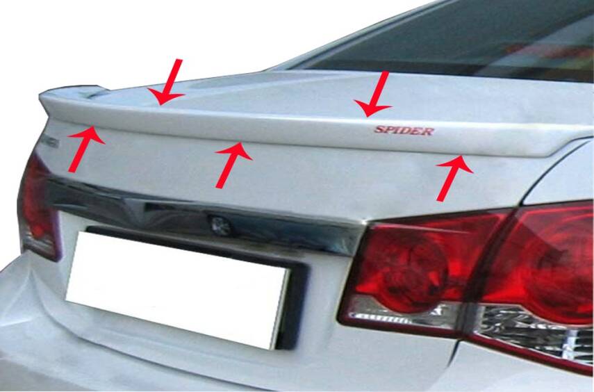 Cruze Sedan Bagaj Üstü Spider Anatomik Spoiler Boyalı - 1