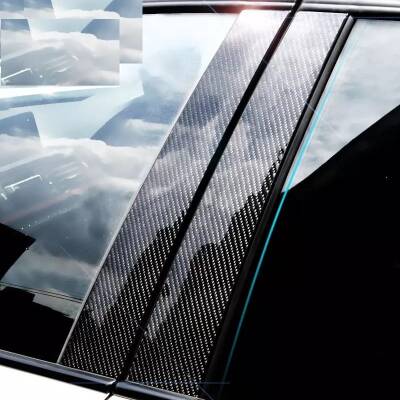 Cruze Sedan Kapı Direk Arka Üçgen Karbon Kaplama Set - 9