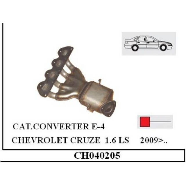 Cruze/Astra 1.6 Katalitik Konvektör Euro 5 - 2
