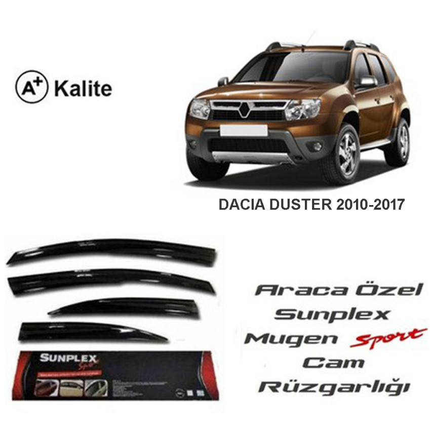 Dacia Duster 2010-2017 Arsı Cam Rüzgarlığı Sunplex - 1