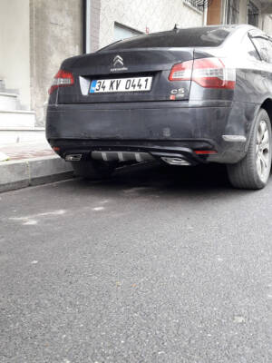 Difüzör 2 Çıkış Eksoz Üniversal Gümüş - 1