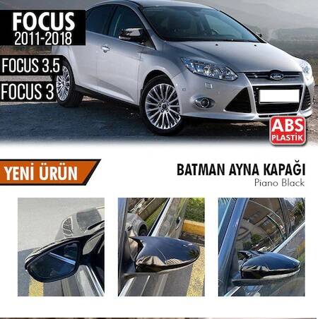 Focus 3 2011-2018 Batman Ayna Kapak Piano Black Yarasa Ayna Kapağı - 1