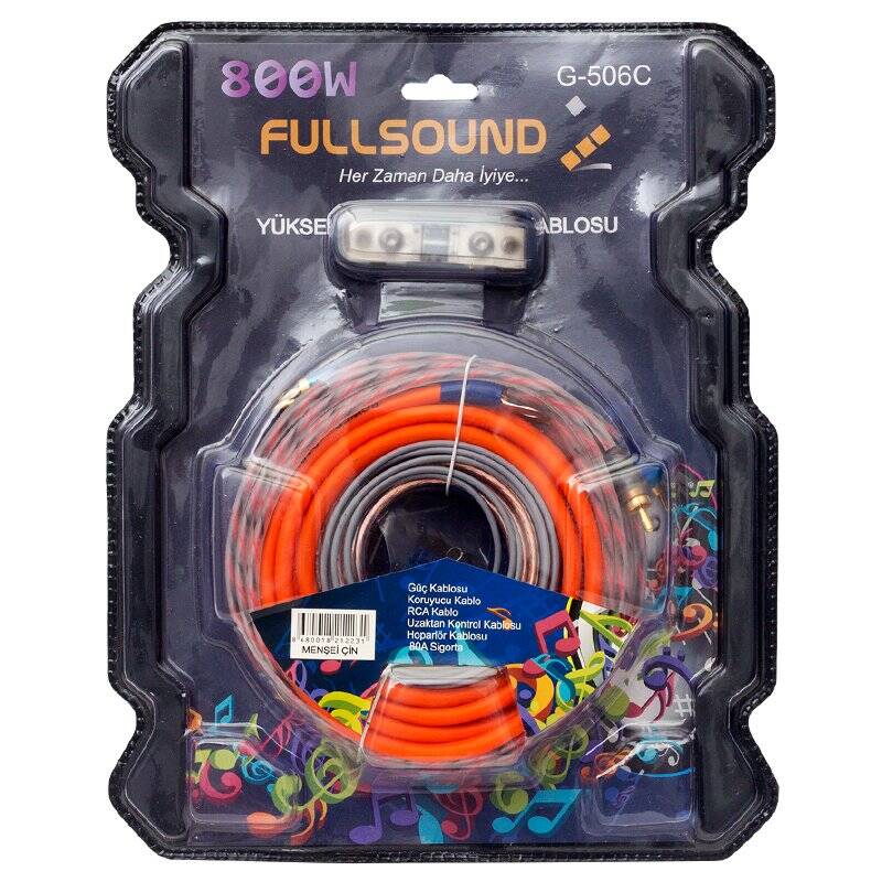Fullsound 8Ga Oto Anfi Kablo Seti G-506C - 1