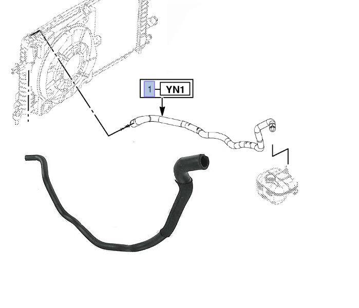 Genleşme Bidon Hortumu Astra H 1.3 İthal 1337743 - 1