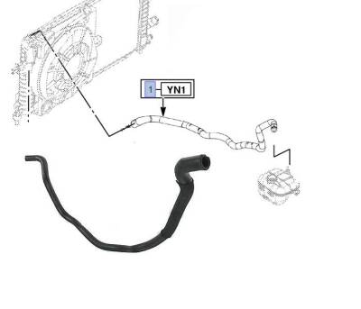 Genleşme Bidon Hortumu Astra H 1.3 İthal 1337743 - İTHAL