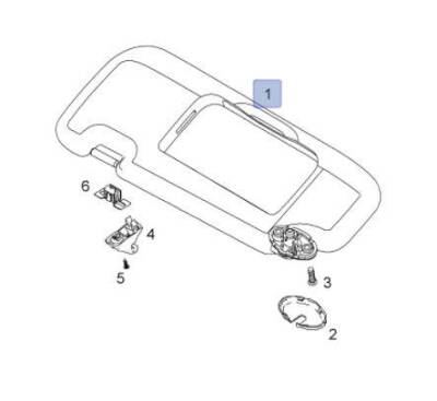 Güneşlik Sağ Captiva Bej - GM