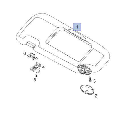 Güneşlik Sağ Captiva Bej - 1