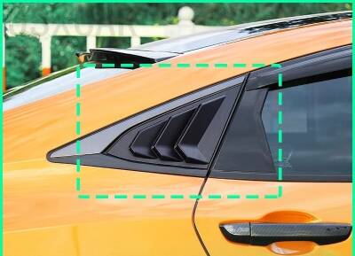 Honda Civic Fc5 Arka Kelebek Cam Rüzgarlığı Karbon - 9