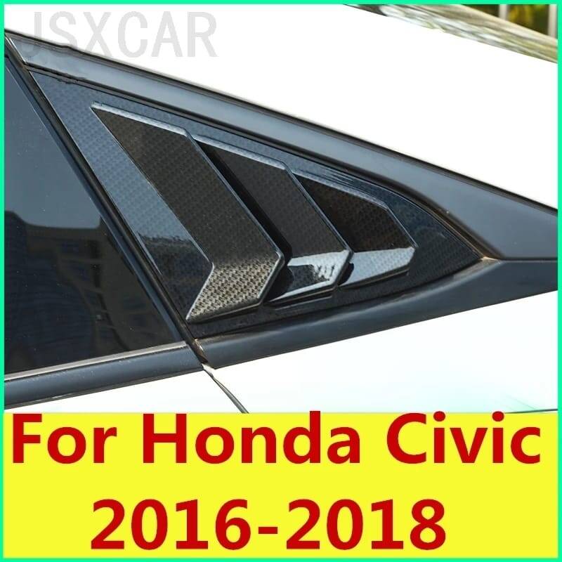 Honda Civic Fc5 Arka Kelebek Cam Rüzgarlığı Mat Siyah - 6