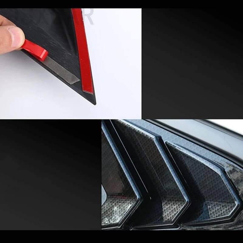 Honda Civic Fc5 Arka Kelebek Cam Rüzgarlığı Parlak Siyah - 7