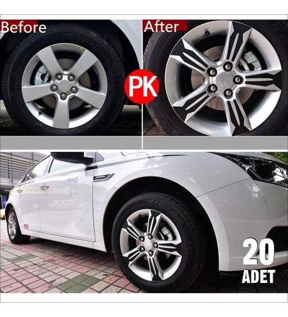 Jant Sticker Cruze 20 Li Set Cruze Karbon - 1