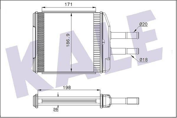 Kalorifer Radyatörü Petek Chevrolet Epica Evanda Kale - 1