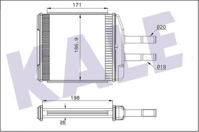 Kalorifer Radyatörü Petek Chevrolet Epica Evanda Kale - KALE