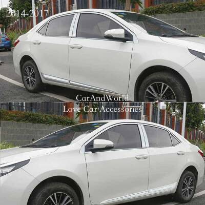 Kapı Direk Komple Krom Kaplama Set Corolla 2019 Sonrası E210 Kasa 16 Prc - 1