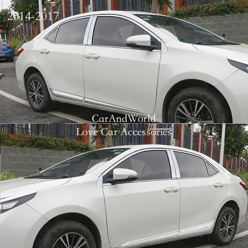 Kapı Direk Komple Krom Kaplama Set Corolla 2019 Sonrası E210 Kasa 16 Prc - 1