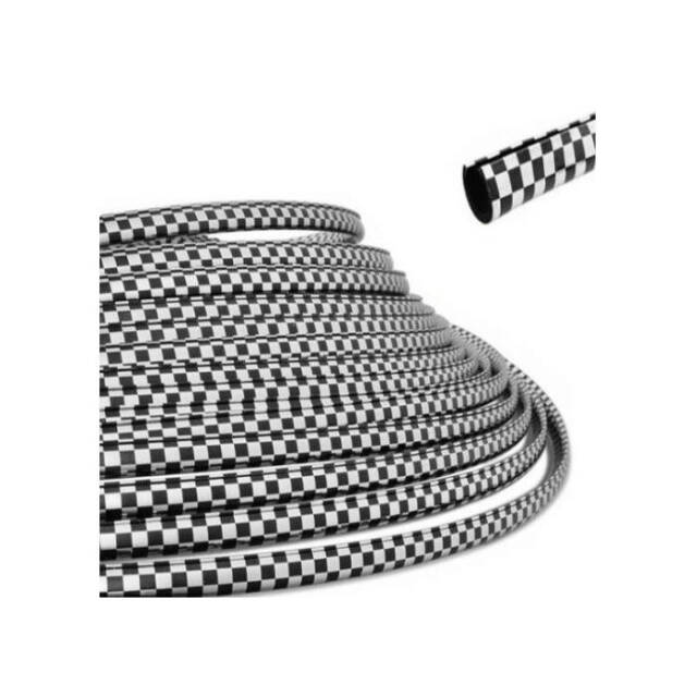 Kapı Kenarı İç Trim Geçme Krom Karbon 15 Metre - 1