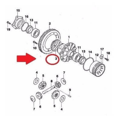 Km Dişlisi Şanzıman İçi Halka Cruze Laceti Aveo GM - 2