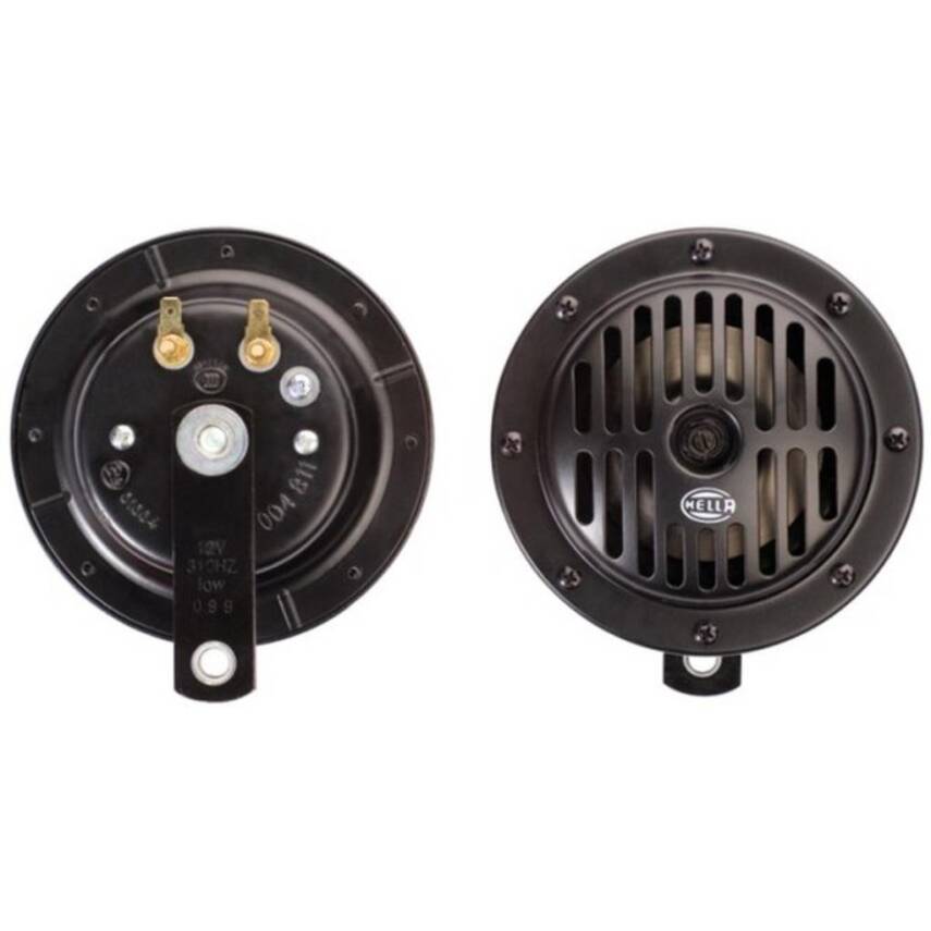 Korna Supertone 12V Kalın Ses Siyah 123Mm Universal Tekli - 1