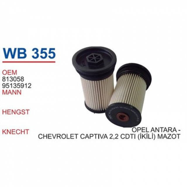 Mazot Filtresi 2Li Tip C140 Captiva Uzun - 1