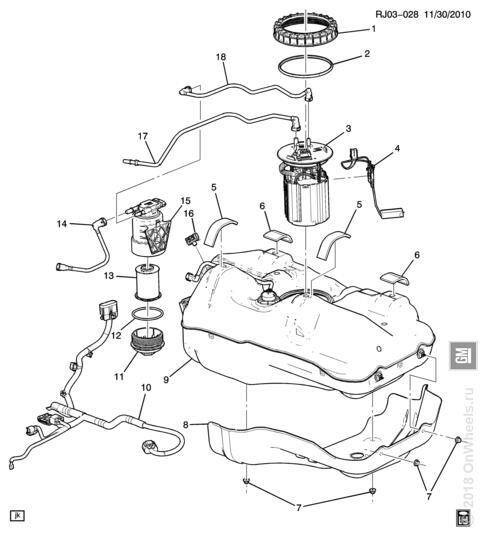 Mazot Yakıt Pompası 1.3 Aveo T300 Gm Orjinal Depodaki - 2
