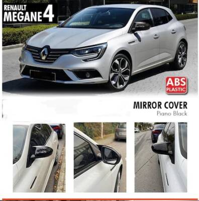 Megane 4 Batman Ayna Kapak Piano Black Yarasa - İTHAL