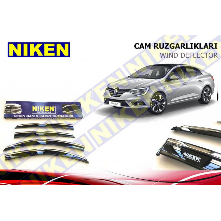 Megane 4 Kromlu Cam Rüzgarlığı Niken - 1