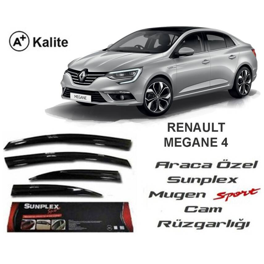 Megane 4 Sedan Cam Rüzgarlığı Sunplex - 1