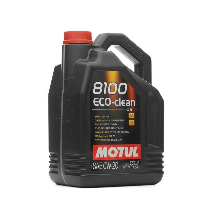 Motul 8100 Eco-Clean 0W-20 5 Lt Partiküllü Motor Yağı - 1