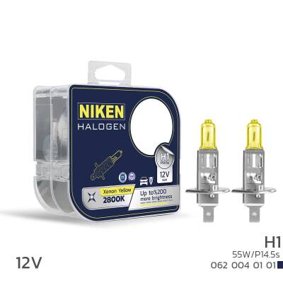 Niken 12V H1 55W Sarı Işık Ampul P14.5s 2800K - NİKEN