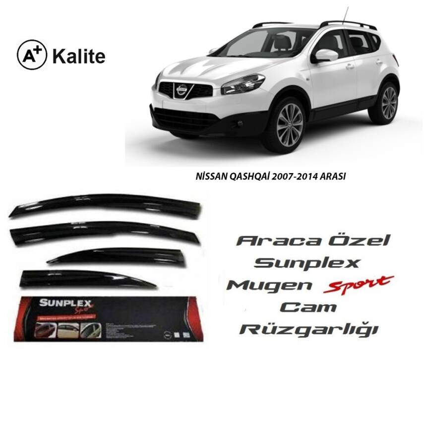 Nissan Qashqai 2007-2014 Arası Cam Rüzgarlığı Sunplex - 1