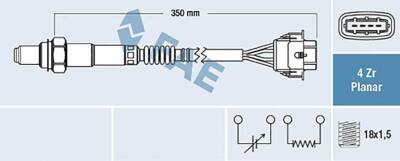 Oksijen Sensörü Opel Corsa C/D Astra H 1.2 1.4Xep İngsignia A 16Let Fae - 1
