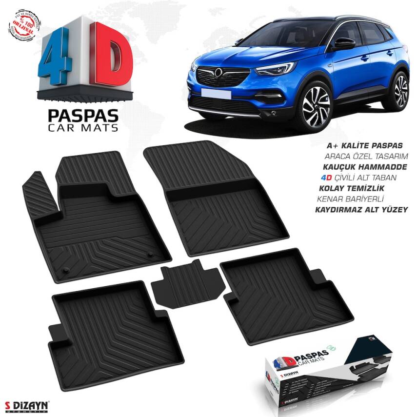 Opel Grandland X 4D Havuzlu Paspas Omsa - 1