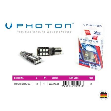 Photon W5W T10 12V Exclusıve Cb Blue Park Led - 1