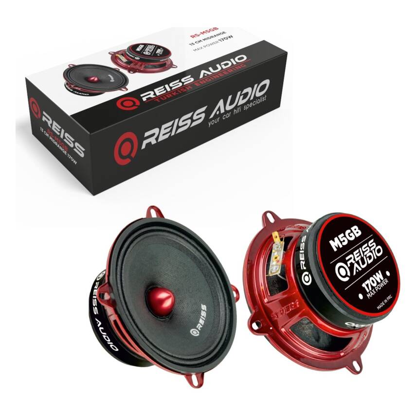 Reiss Audio Oto Mıdrange 13Cm 170W 2 Adet Reıss Audio Rs-M5Gb - 1