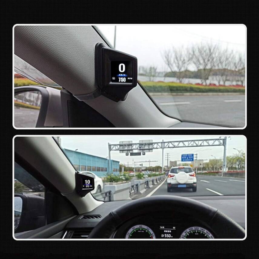 Sanal Gösterge Paneli Hud Head Up Display Obd Sistem Yan Direk Obd - 1
