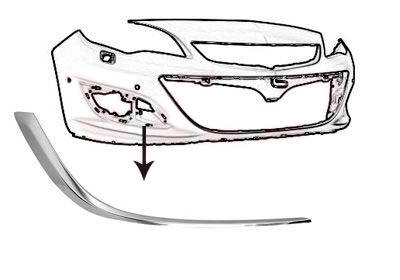 Sis Kapak Krom Nikelajı Astra J Sağ Taraf - 1