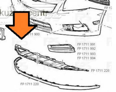 Tampon Muhafazası Ön Alt Cruze Tampon Alt Koruma Üçgen - 1