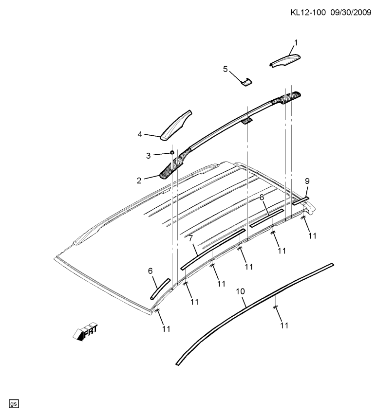 Tavan Çıtası Ön Sol Captiva Gm - 2