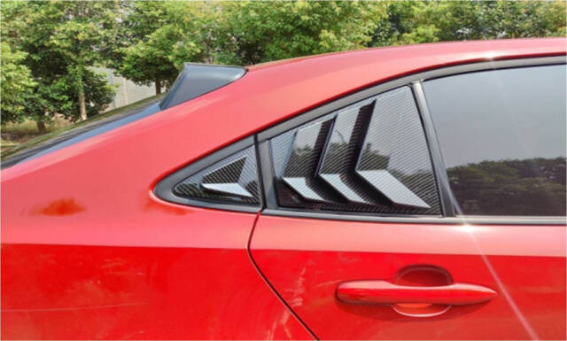 Toyota Corolla 2019 Arka Kelebek Cam Kaplama Spoiler Parlak Siyah - 2