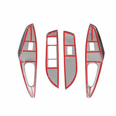 Toyota Corolla 2019 Sonrası E210 Kasa İç Kapı Kol Dayama Cam Düğme Kaplama - 4