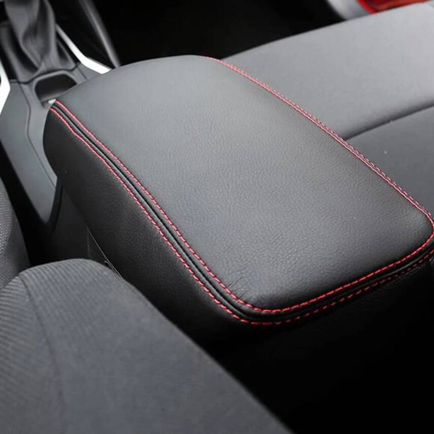 Toyota Corolla 2019 Sonrası Kol Dayama Deri Kılıf Kırmızı - 10
