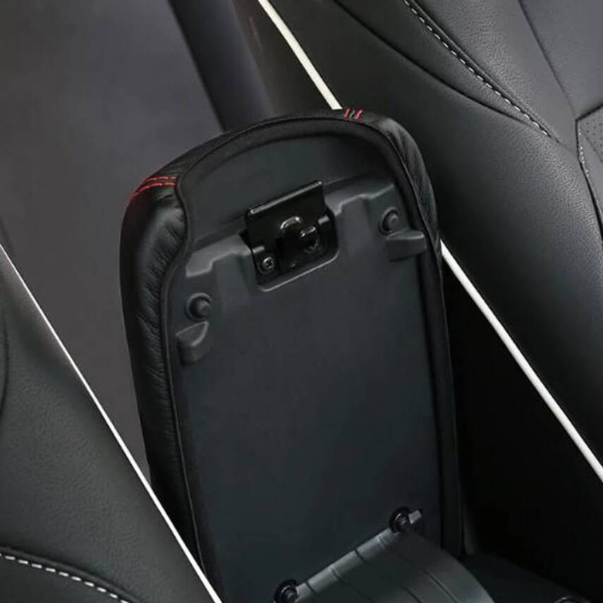 Toyota Corolla 2019 Sonrası Kol Dayama Deri Kılıf Siyah - 1