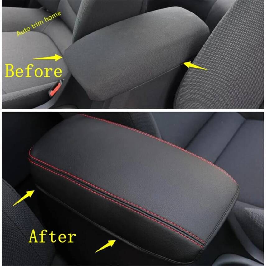 Toyota Corolla 2019 Sonrası Kol Dayama Deri Kılıf Siyah - 4