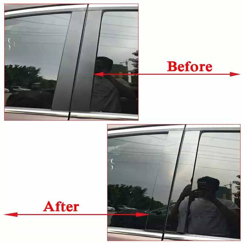 Toyota Corolla 2019 Sonrası Piano Black Kapı Direk Kaplaması 16 Prc - 2