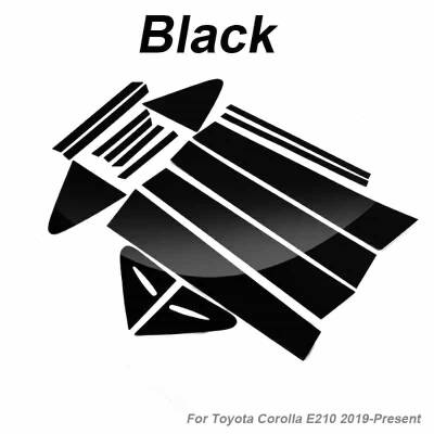 Toyota Corolla 2019 Sonrası Piano Black Kapı Direk Kaplaması 16 Prc - 5