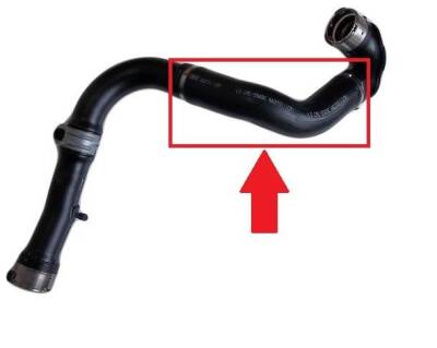 Turbo Borusu Giriş Sol Akü Taraf Ara Parça 2.0Cruze İthal 95275281 - 1