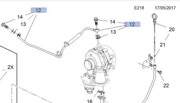 Turbo Yağ Besleme Borusu Captiva - 1